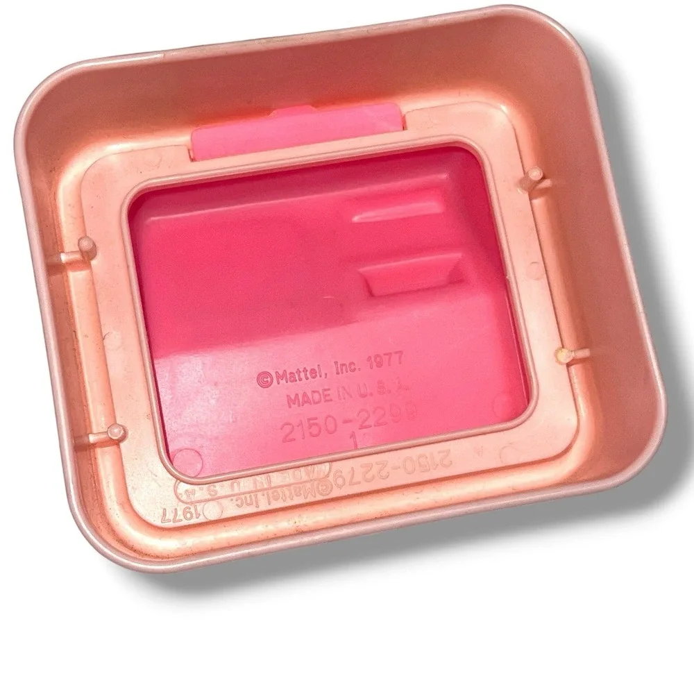 1979 Mattel‎ Barbie Pink Dream Collection Furniture Vanity, Stool & Computer VTG